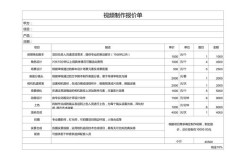 短视频拍摄制作报价单，如何合理定价？