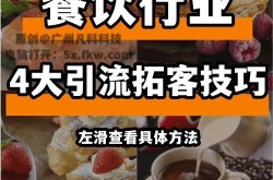 餐饮行业推广方法有哪些？如何选择适合的方式？