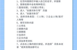 创建个人百度百科有哪些流程？注意事项是什么？