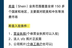 希音跨境平台入驻条件详解：如何成功入驻？