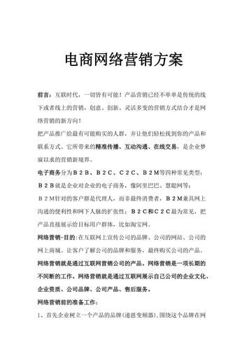 如何策划网络营销方案？企业成功案例解析