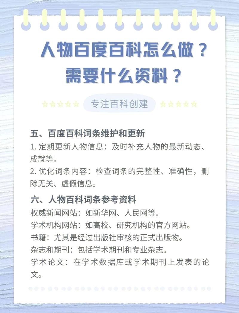 如何撰写高质量的人物百科词条？