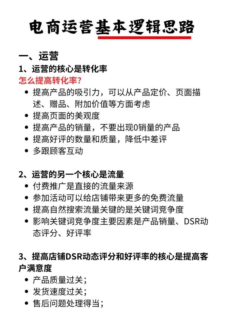 电商运营学习内容概述：掌握哪些核心知识？