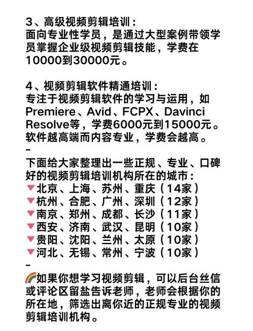 抖音学剪辑学费是多少？培训费用一览无余