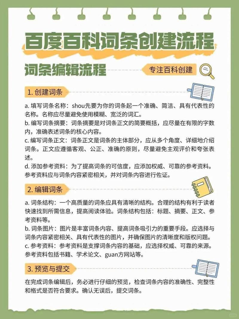 百度百科词条创建资料如何准备？指南解读