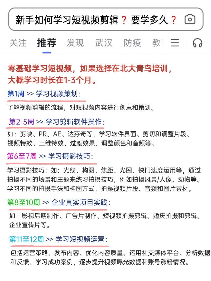 如何学拍摄与剪辑？全方位掌握短视频制作技巧